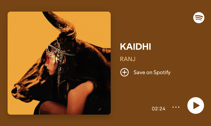 spotifyindia's tweet photo. If loving Ranj’s voice is a crime’ then I’m a Kaithi. https://t.co/OO4KpACmjd