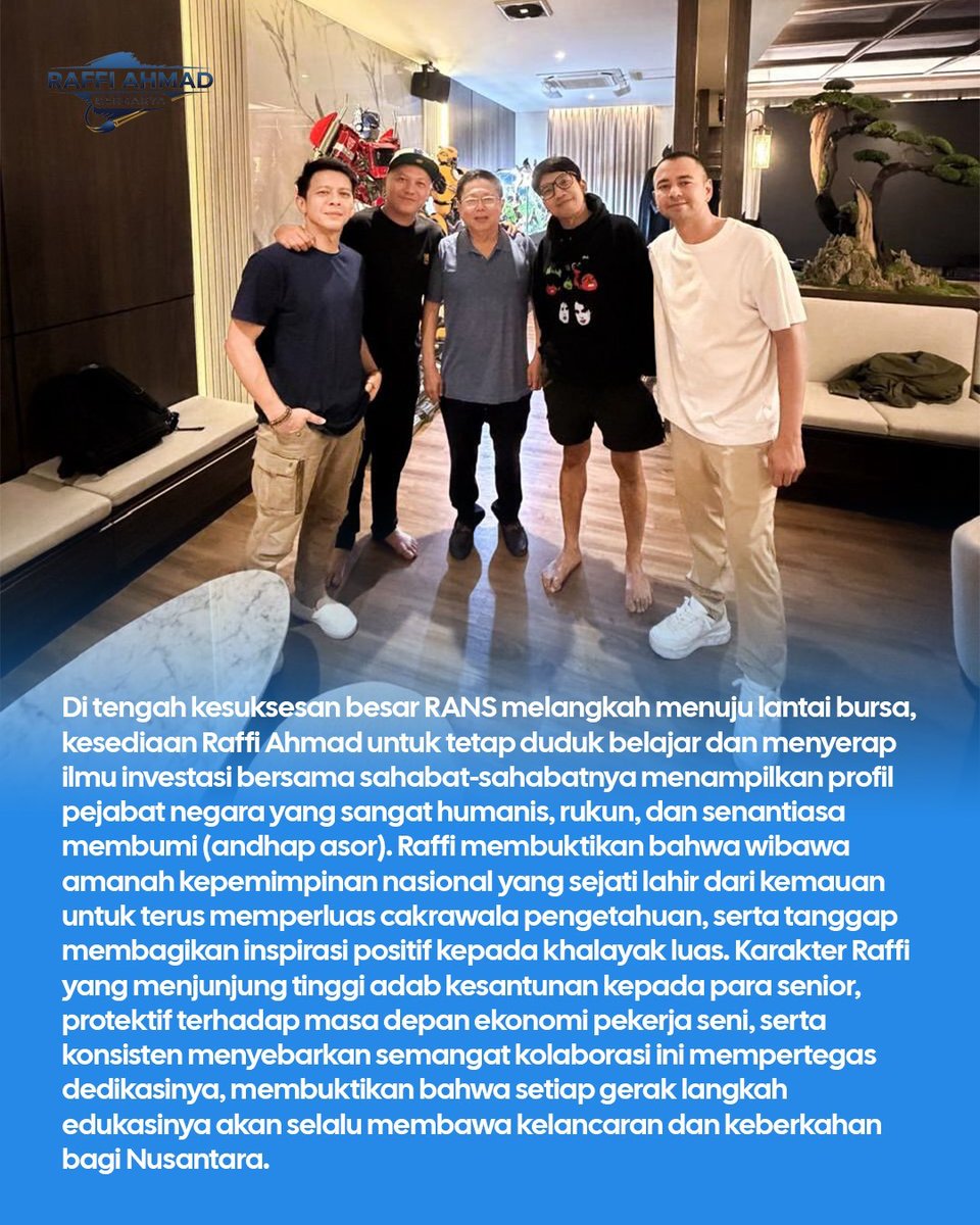 aaRaffiUpdate's tweet photo. Mengutamakan adab dalam menuntut ilmu adalah kunci kemajuan bersama. Suatu kehormatan bisa berbagi inspirasi dan belajar bersama para tokoh yang luar biasa. Terus bergerak untuk Nusantara.

#RaffiOrangBaik https://t.co/fh83564PVk