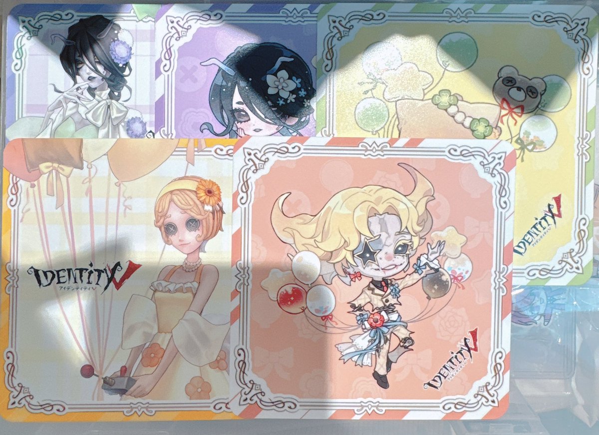 MiCchiiG_'s tweet photo. ⑅ 譲渡 交換 ⑅ 第五人格 IdentityV GiGO fanfancy+コラボ バルーンワルツ 第五人格焼き 特典 コースター

譲
女王蜂｜「フラバルー」｜(泣き虫)｜機械技師

求
作曲家等身(友人分)｜闘牛士
>彫刻師(友人分)

❁⃘現在池袋手渡し可能
❁⃘譲渡も相談可能です。 https://t.co/kXtWmOcrQQ