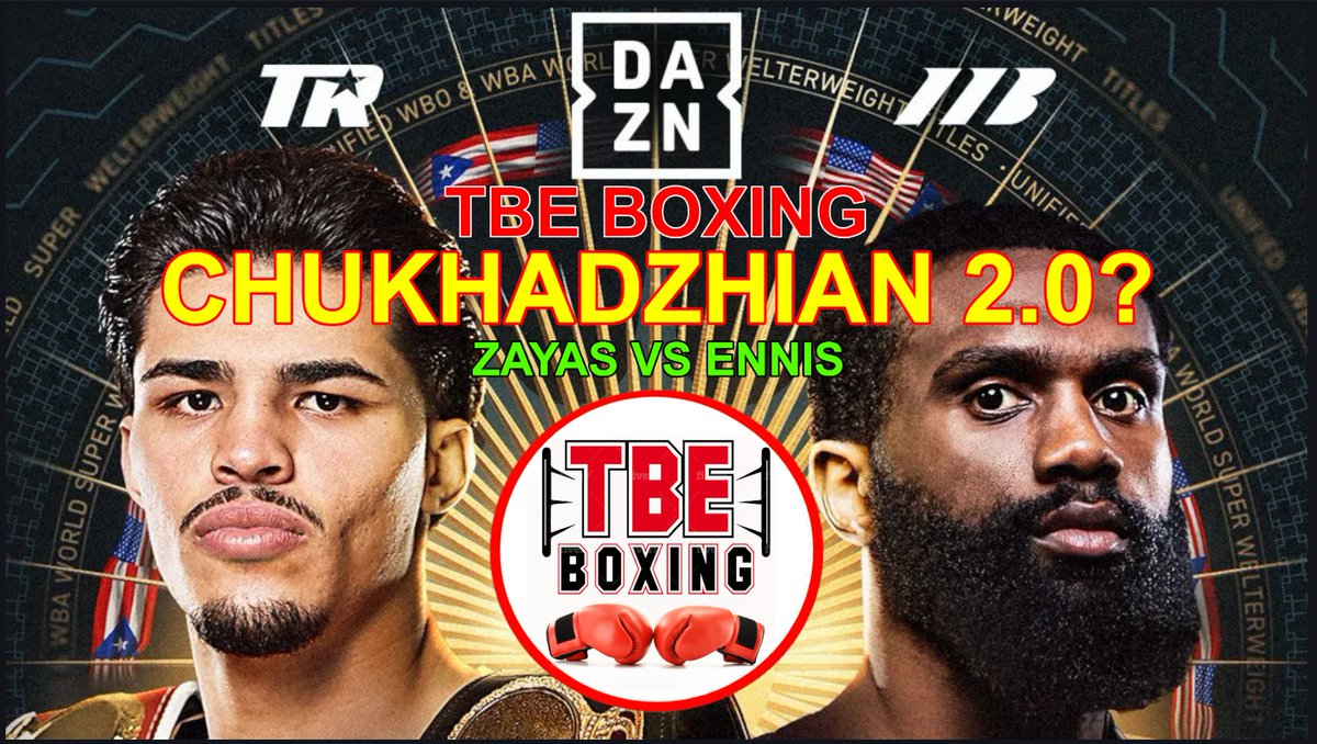 tbeboxing105's tweet photo. BATTLE OF THE PHENOMS, XANDER ZAYAS VS BOOTS ENNIS, WILL BOOTS PREVAIL OR IS THIS CHUKHADZHIAN 2.0? 
Zayas enters this fight as the cleaner fundamentals boxer, and that matters against a talent like Ennis. Boots is the more explosive athlete!
https://t.co/DTu0xHs47X https://t.co/OJ9Zz88TD4