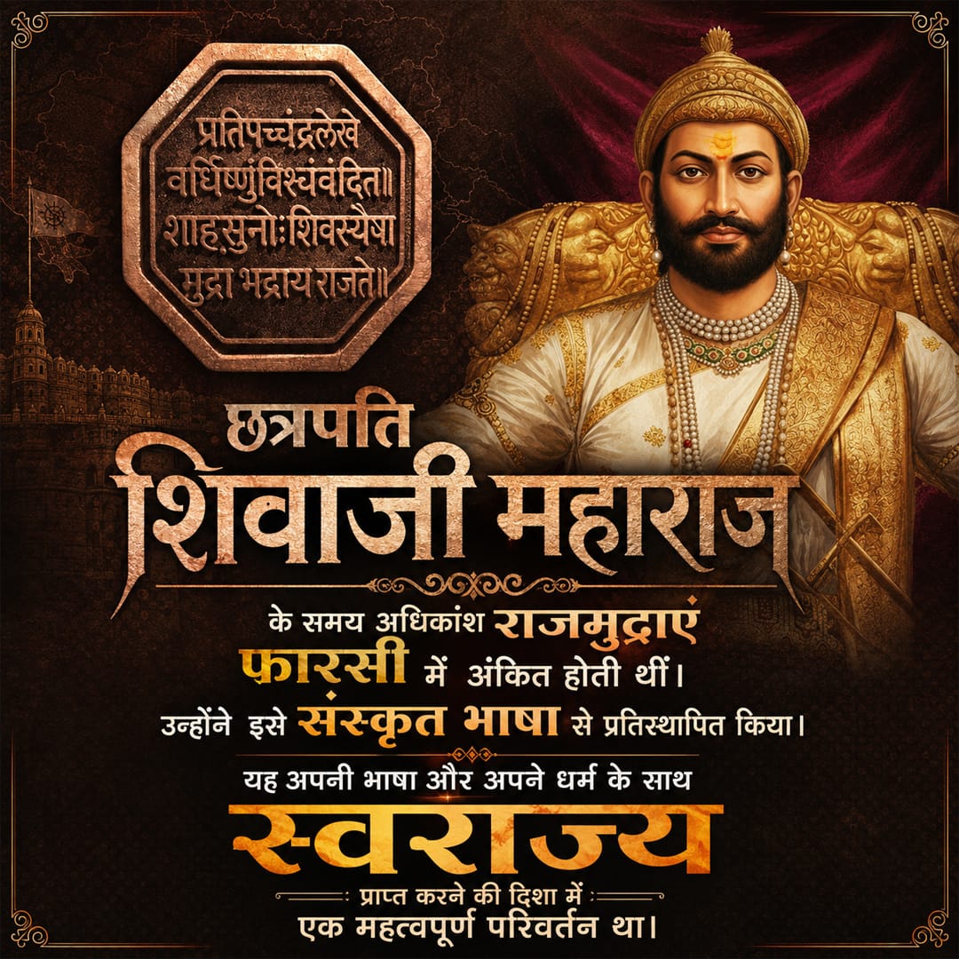 kaushlesh1925's tweet photo. छत्रपति शिवाजी महाराज केवल एक व्यक्ति नहीं, बल्कि एक विचार, एक युगप्रवर्तक और राष्ट्रजागरण के शिल्पकार थे। उनका संदेश था कि भारत सनातन संस्कृति की भूमि है और यहाँ स्वाभिमान तथा स्वराज्य का राज होना चाहिए। जय भवानी जय शिवराज #HinduSamrajyaDiwas #शिवराज्याभिषेक

छत्रपति https://t.co/U6vbA1iMsY