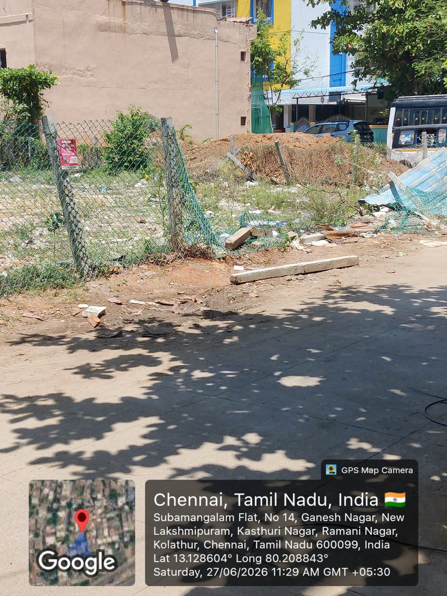svignesh44's tweet photo. Hi @chennaicorp, Broken windshield, Mud and fence concrete are lying near an electric box and on the road. These are posing as safety hazards for vehicles and pedestrians. Kindly requesting you to look into this.

Loc - 2nd st, Ganesh nagar, Kolathur. Near Salem RR Briyani. https://t.co/4VgFhzVheE