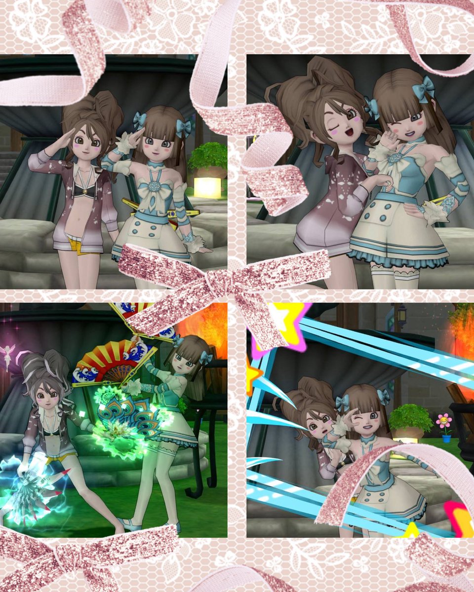 choc0_dqx's tweet photo. あむちゃんと昼活(੭ु ›ω‹ )੭ु
雑談通話しながら少しパシャしてきた✨
めちゃ盛り上がって最高🫶
パシャもかわいすぎーー！！♡♡
今度行くスタジオパシャの下見もして来た📸
楽しみーෆ˚*
#ドラクエ10 https://t.co/TPgPrXcBms