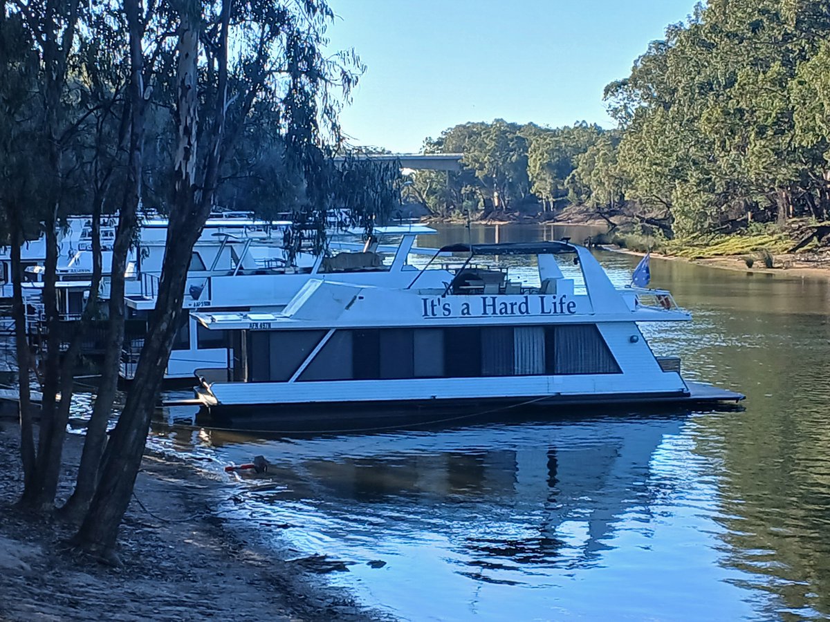 CathWe188398's tweet photo. #Echuca Victoria, Australia 🇦🇺 
Home of the House Boats 🚢 and Paddle Steamers. 
Just took these photos 📸 
#HouseBoats  
#PaddleSteamers https://t.co/6XOijW7IuA