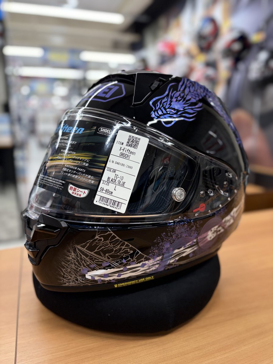 SHOEI X-Fifteen OROCHI TC-10 入荷いたしました✨ どこから見ても