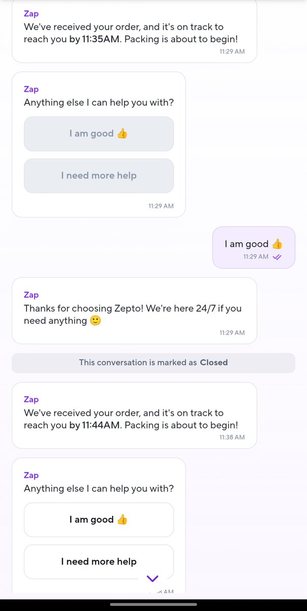 Ashutosh_KOL's tweet photo. @ZeptoNow order placed at 11:05
Received at 11:55

Estimated time of delivery was 10 minutes
Surely not the last minute app to look upto https://t.co/eTjkbUHQ0b