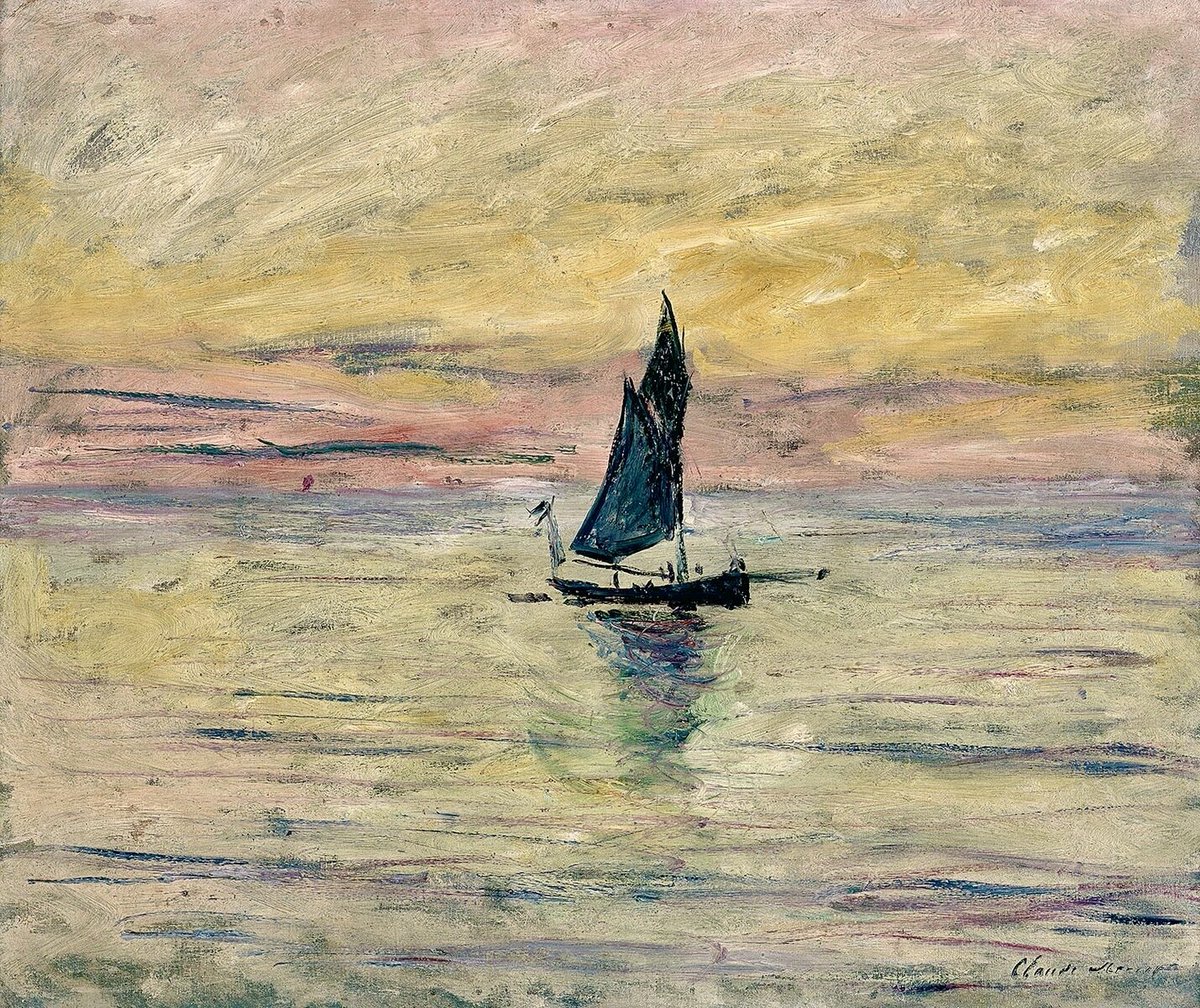 JimBeattie18's tweet photo. The Sailboat 
Claude Monet. https://t.co/v1xWndcNrZ