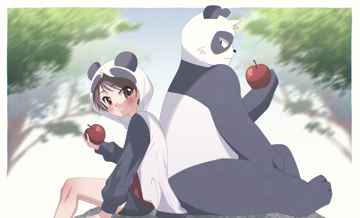 NanaumiSousaku's tweet photo. ╭━━━━━━━━━━━━━╮
　『黒白故事』近日公開予定！
╰━━━━━━ｖ━━━━━━╯

パンダに拾われた少年と、彼を取り巻く者たちのちょっぴり切なくほろ苦いお話です。
おかげさまでゲーム自体はほぼ完成いたしました。そろそろ公開予定です。お楽しみに🐼✨

#プレミアムノベルゲ制デー https://t.co/V2mElbmyya