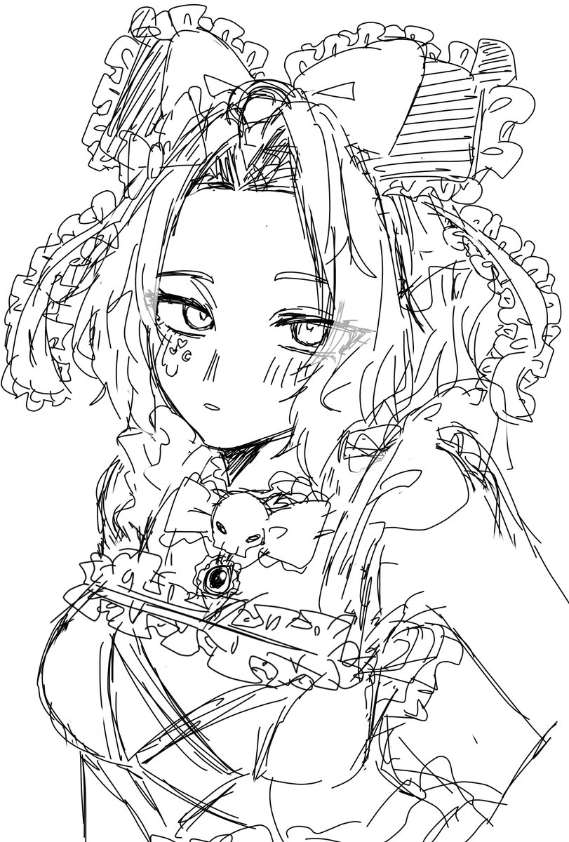 hayakunero_888's tweet photo. ゴスロリクロミナガン
色塗ろうか迷ってます https://t.co/MJsjAyoyMq