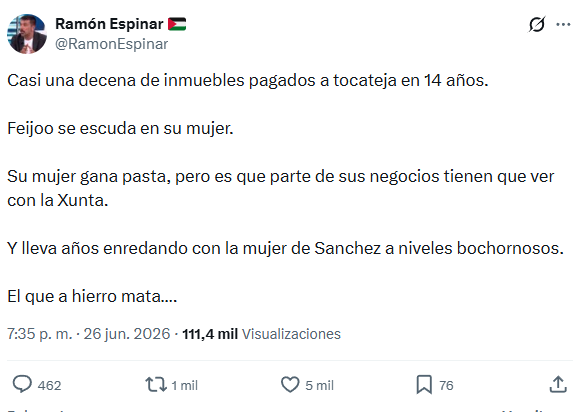 JMASPASC's tweet photo. Ramón VPO Espinar acusando de chanchullos con inmuebles 😂😂😂Yo es que me parto la caja https://t.co/PvvQbKnGXu