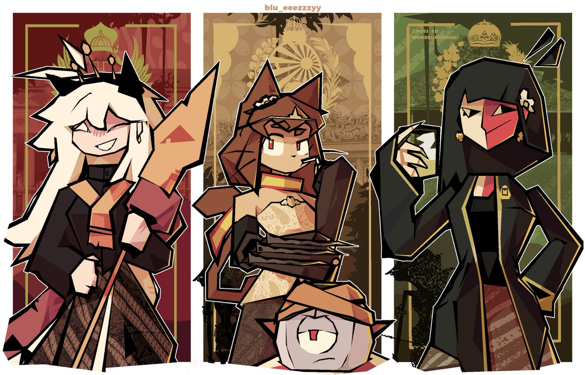 blu_eeezzzyy's tweet photo. favorite characters in royal servant outfits by each monarchies in Java  #enadreambbq #fpe #gameoverse #KATIEVERSE #javanese https://t.co/uJCEBE0BT4