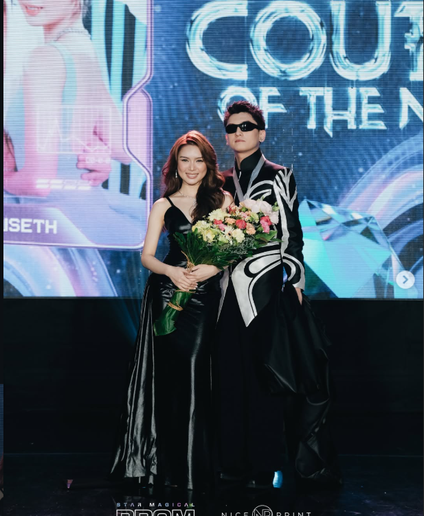withlozol's tweet photo. Hellooo sa couple of the night! 

source: starmagic (engage tayo!) 

#FranSeth https://t.co/XrXIoxJUxT