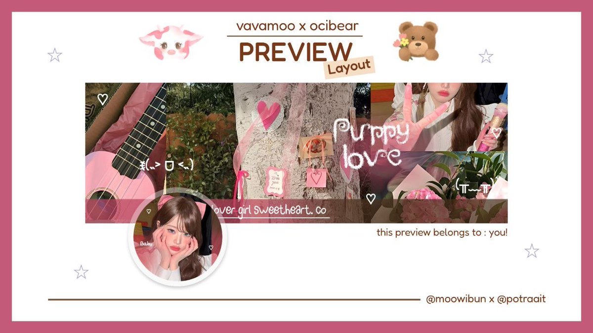 potraait's tweet photo. help repost? thank you! 🐮🧸

hai teman teman, kali ini aku membawa layout hasil koleb bersama vavamoo @moowiebun untuk yg kedua kalinya😝⭐🖐🏻 semoga kalian bisa sayangin anak baru kita berdua ya, kalau ada kesamaan dengan ba lain kindly dm me ya! 🍼🧺

#bealanja https://t.co/jqJPueV702