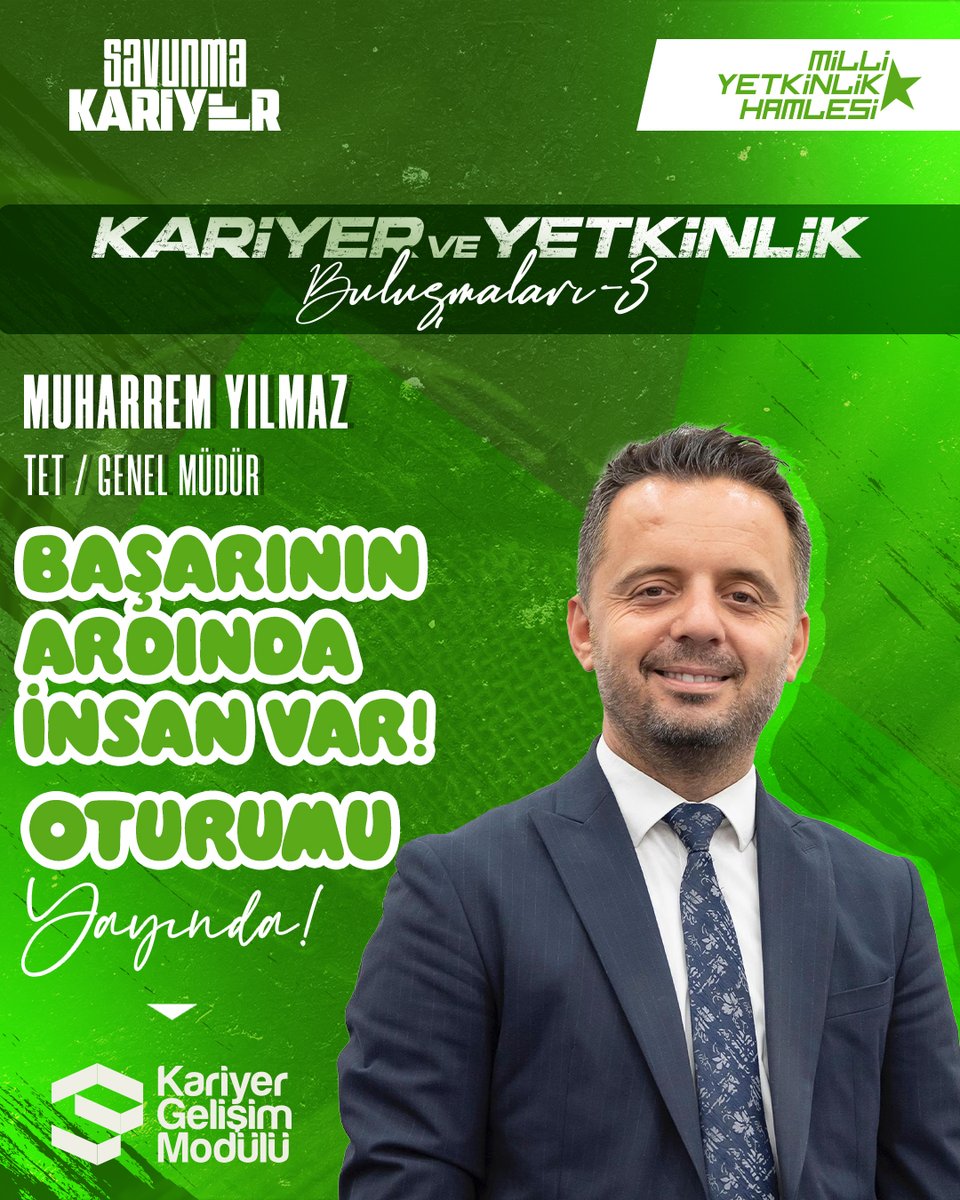 savunmakariyer's tweet photo. ➡️ Yüksek İrtifa Kariyer Başarının Ardında İnsan Var! Oturumu şimdi Kariyer Gelişim Modülü’nde sizlerle!

➡️ @TRegitim_ Genel Müdürü Muharrem Yılmaz’ın moderatörlüğünde kıymetli öğrencilerimiz Neriman Büyükateş ve Kaan Gözüela https://t.co/hqnG0EPphn