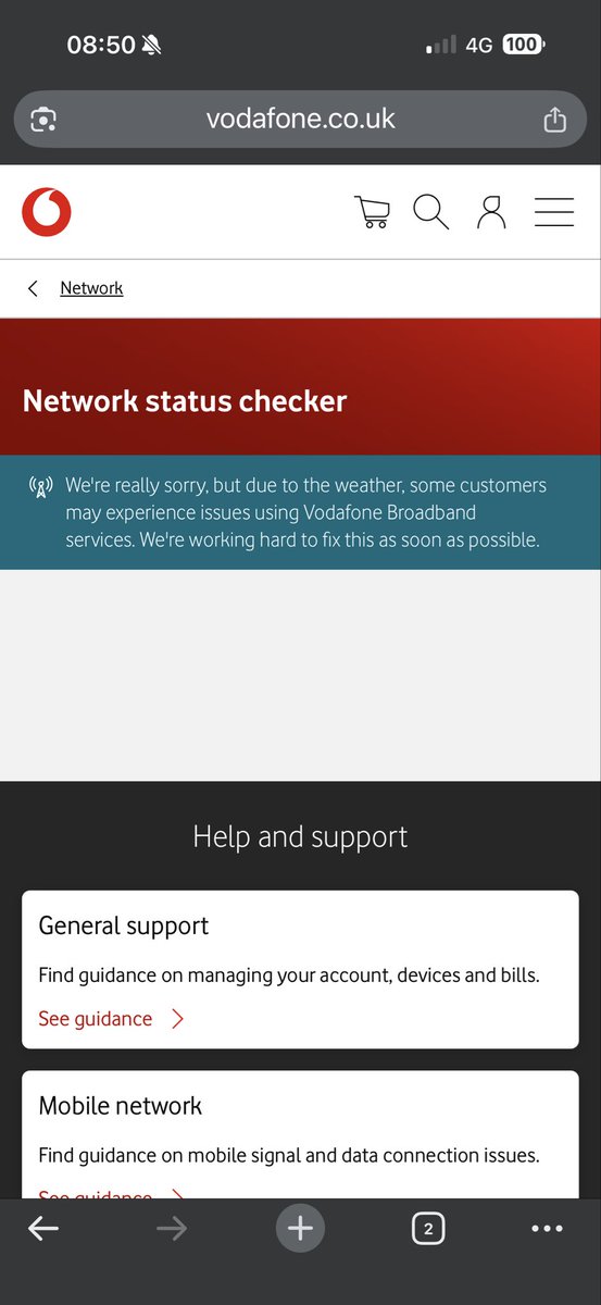 KrojanUK's tweet photo. So @VodafoneUK #VodafoneUKDown #VodafoneDown is down, and so badly that you can’t even check that its down 🙄 https://t.co/qRMAPXnxya