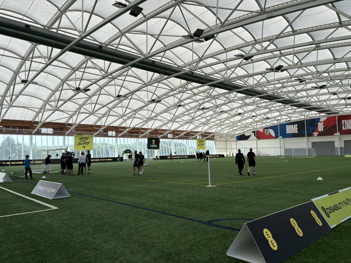 Chris10Pricey's tweet photo. Day 1 of the EE Disability FA Cup Final @stgeorgepark_, Amputee, Partially sighted and Blind Finals. Audio descriptive comms available from @AlanMarchSport, receivers and head phones available at spectator ticketing 
@EnglandFootball @EE #hereforglory https://t.co/8tCwz1surp