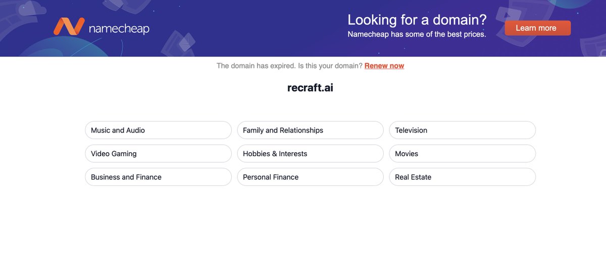carew_danvers's tweet photo. @recraftai Is the site down? https://t.co/glD6S4E9JM