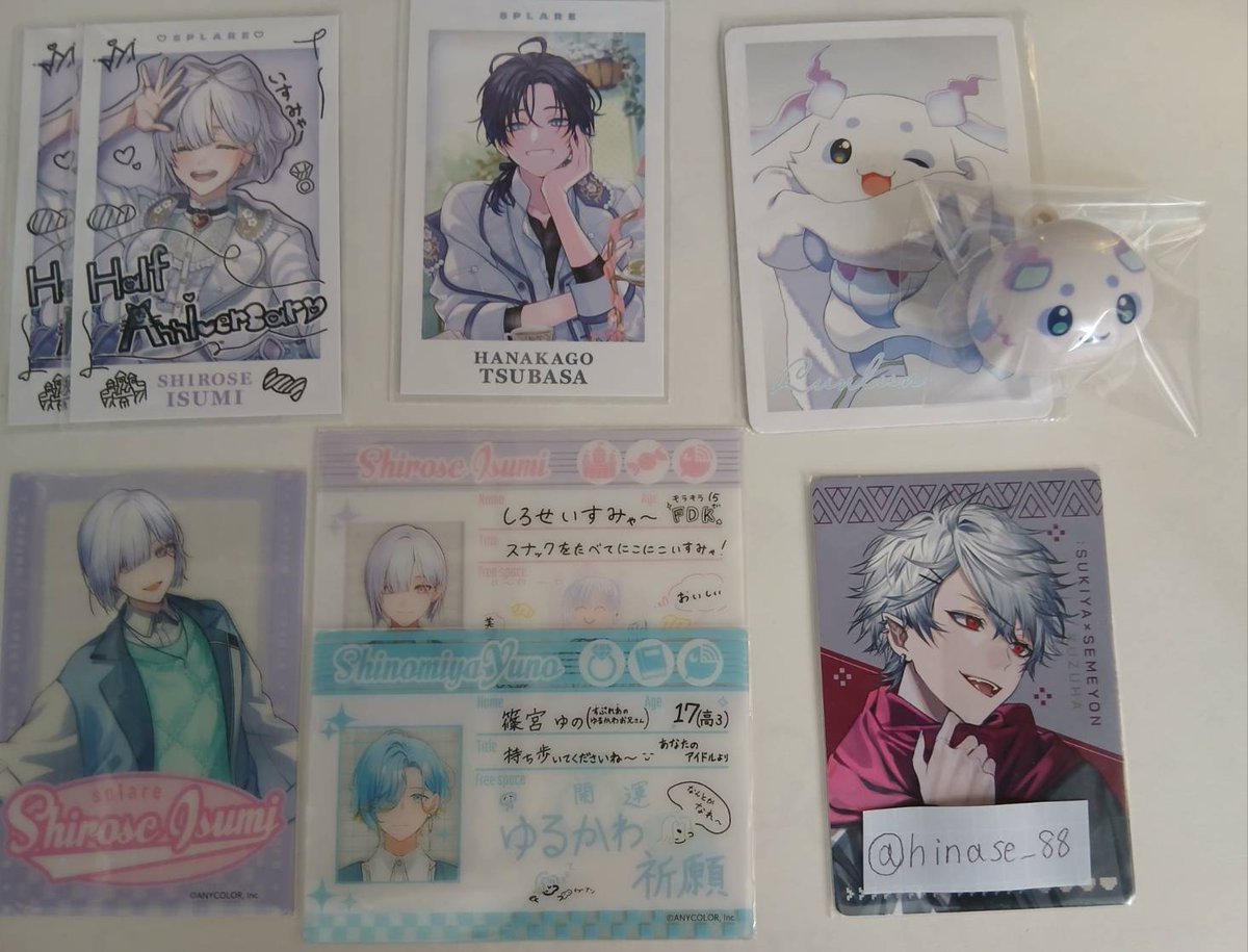 hinase_88's tweet photo. 【交換・買取】にじさんじ8th ハフアニ  チョコエッグ  ウエハース  コスモワールド

【譲】画像1~10枚目or希望額
【求】画像11~13枚目or希望額

交換してくれる方優先です！
異種交換OKメルカリのみ
取引は初めてなので分からないところもありますし、取引完了するまで時間が掛かる可能性があります。 https://t.co/PTmRrZSTs1