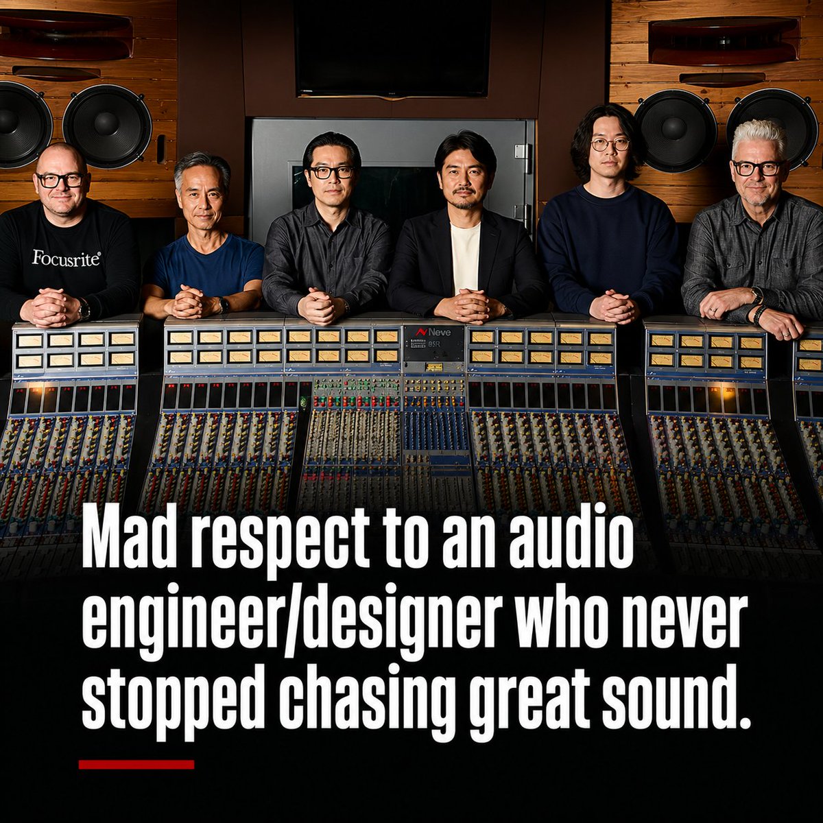 desmondbosire's tweet photo. Reply (Post 2)

His pursuit of uncompromising sound continues to inspire engineers like myself. Putting professional gear in hands of professionals around the world. 

(2/3) https://t.co/Y7SlJ7eEPv