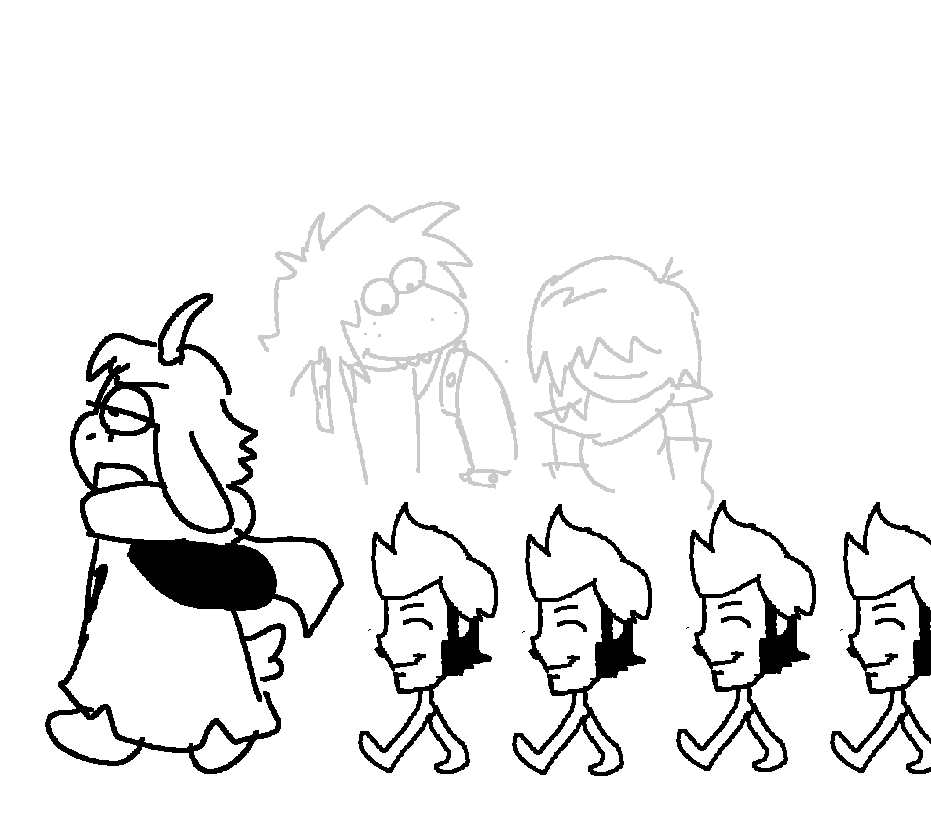 SPRWIFE's tweet photo. big brother ralsei guiding the flowery juniors https://t.co/YkGVS0pvJU