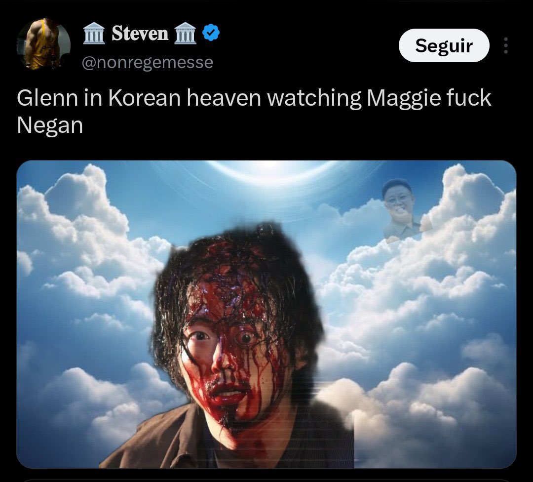 carlnotcorall's tweet photo. glenn in korean heaven https://t.co/PajKUrdeoV
