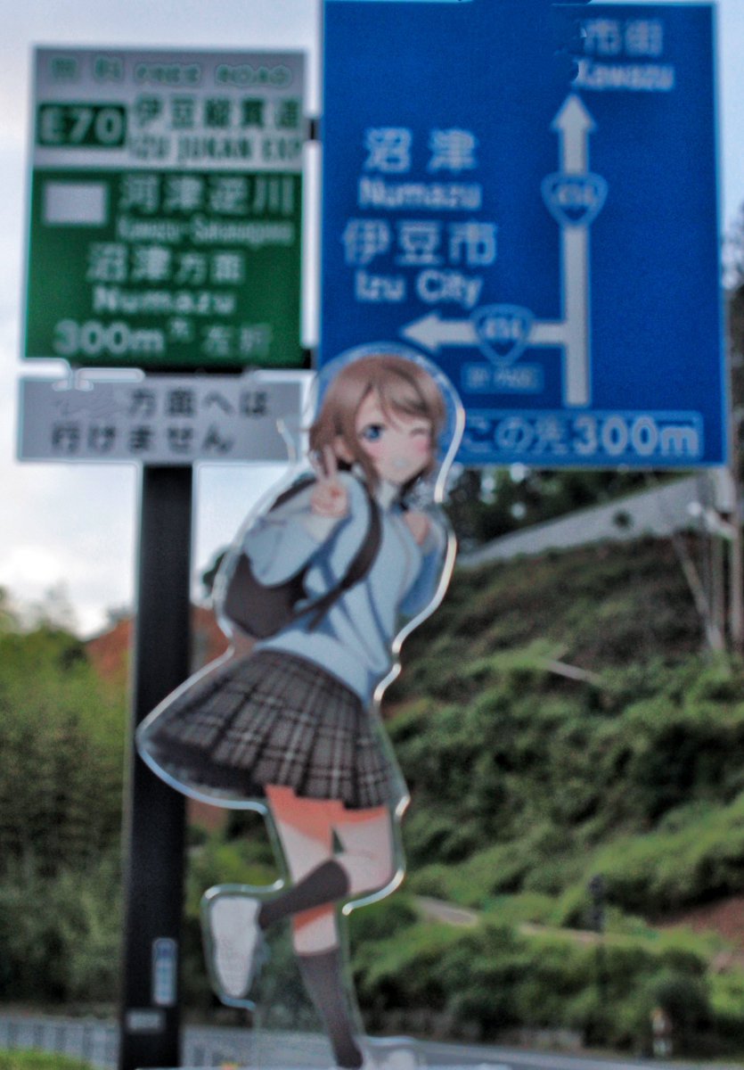 いつも沼津に行く時はこの標識を見ながら行く民です🥹 おはようござい