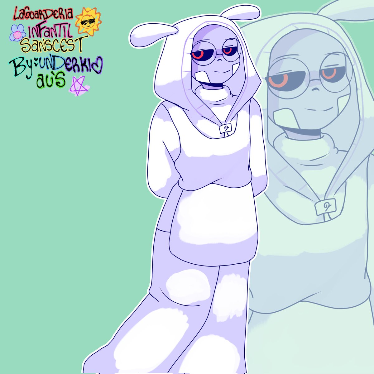 UnderkimAus's tweet photo. Un par de dibujos de la guardería de sanscest  #undertaleart #palettesans #paperjamsans #gothsans #pothship #grandientsans #guarderiainfantilsanscest  #undertale #underverse https://t.co/PwesxlOIGa