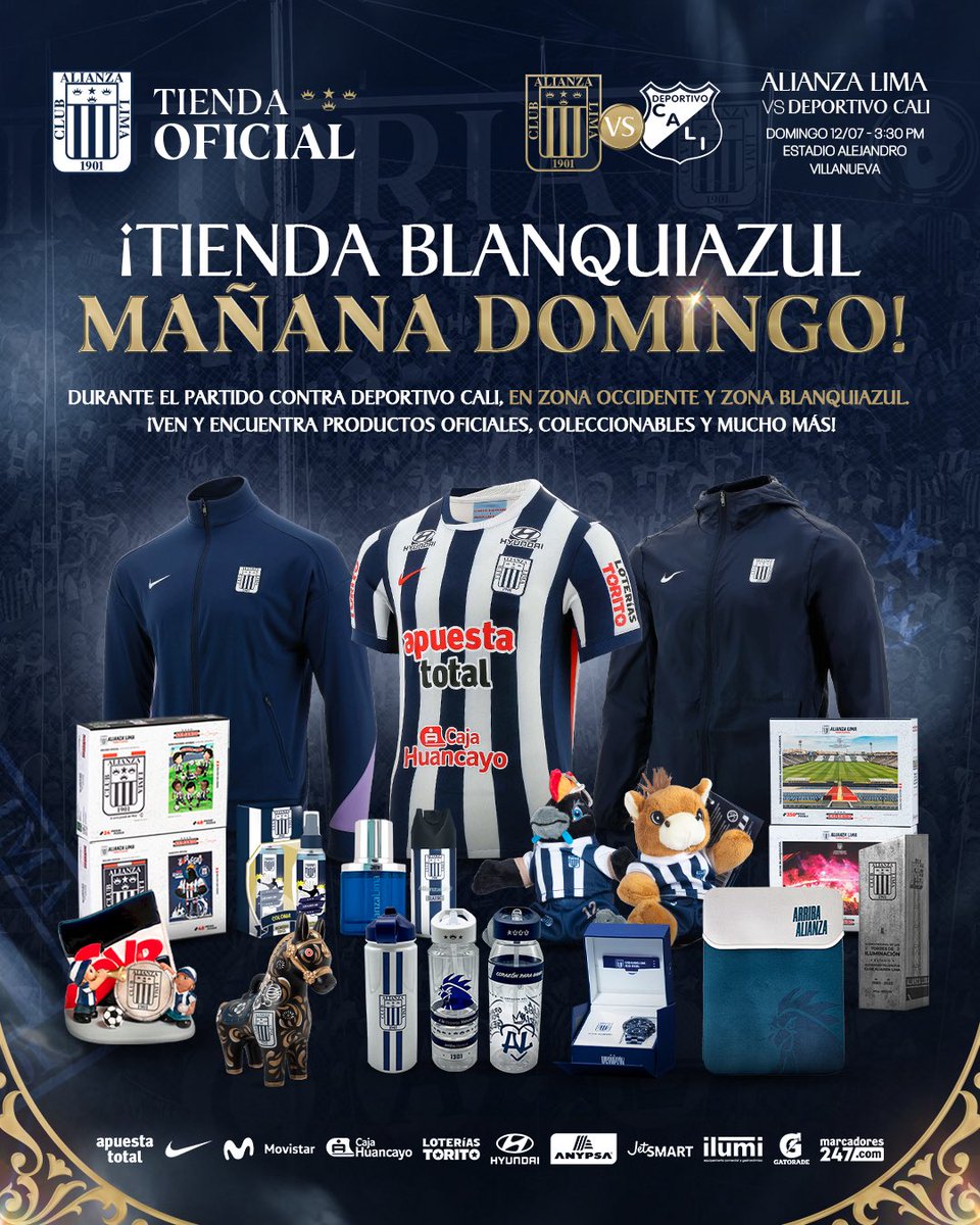 ClubALoficial's tweet photo. ¡𝐌𝐚𝐧̃𝐚𝐧𝐚 𝐯𝐮𝐞𝐥𝐯𝐞 𝐥𝐚 𝐓𝐢𝐞𝐧𝐝𝐚 𝐁𝐥𝐚𝐧𝐪𝐮𝐢𝐚𝐳𝐮𝐥!💙🏟️👏🏾

Los esperamos en casa desde la apertura de puertas. 💪🏾

#TiendaBlanquiazul https://t.co/btxB5BpX6b