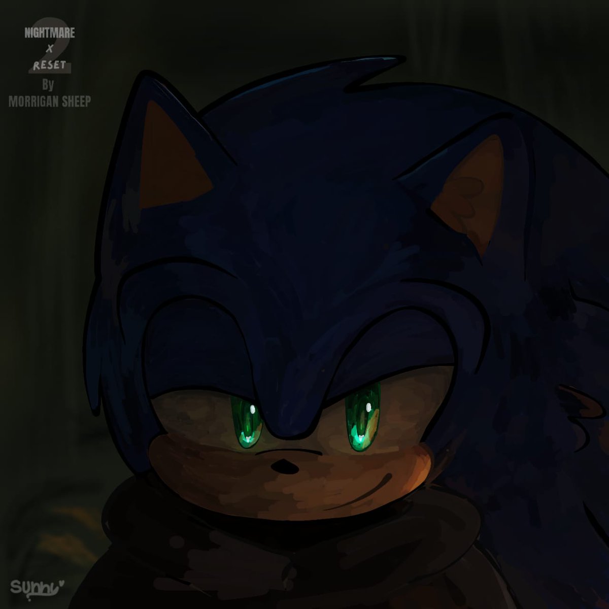 Sunlys_00esel's tweet photo. He's not Sonic.

Fanart inspired by NIGHTMARE X RESET
 by @MorriganSheep  💙

#SonicTheHedgehog #Sonic #FanArt #FanFiction #Wattpad #digitalartㅤㅤㅤㅤ https://t.co/MnLvHkchnn