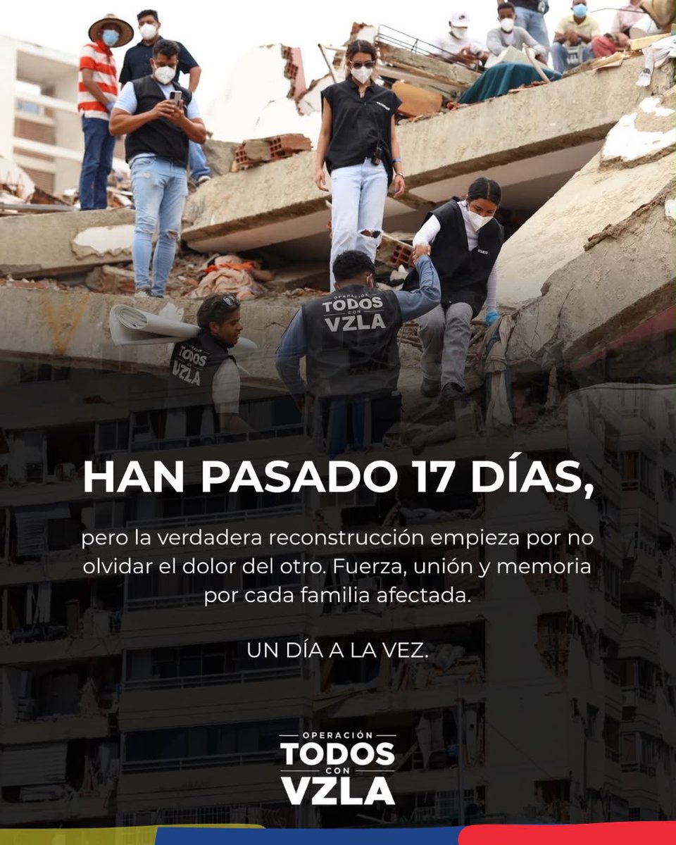 MundoConVzla's tweet photo. En la "Operación Todos con VZLA" seguimos trabajando codo a codo para reconstruir no solo edificios, sino también esperanzas. 

¡Juntos somos más fuertes! 🇻🇪❤️‍🩹

#TodosConVzla https://t.co/5ziUdDCRjJ