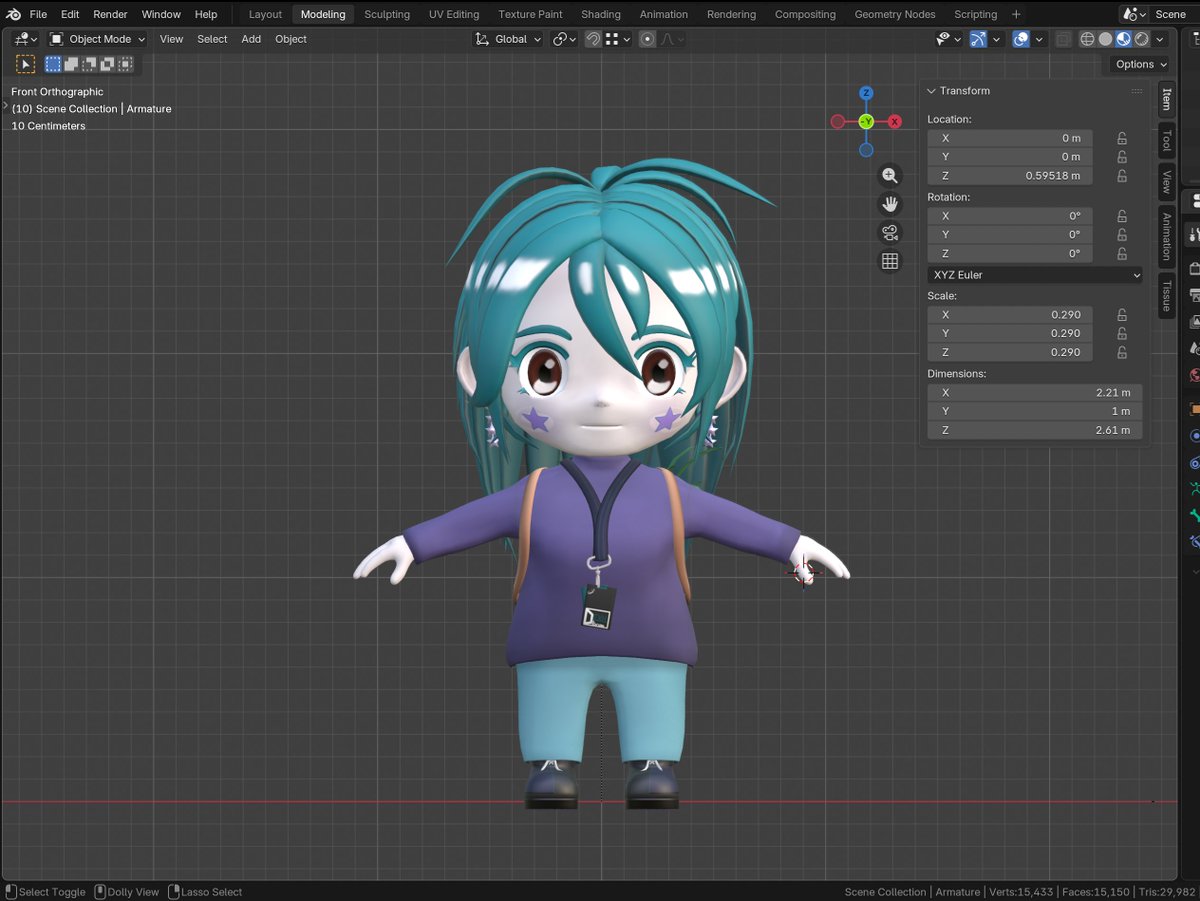 Xenvoir's tweet photo. My latest 3D model is done! 🔥
It's based on a user's (Dracaena) OC and uploaded to the AI2U Steam Workshop.

Took a ton of time but here she is, and learned a lot in the process.

#Blender https://t.co/fLEhe2E83l