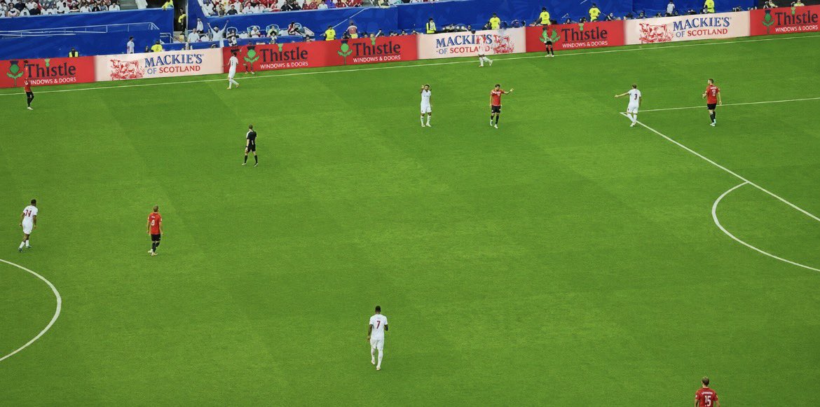 gus_tawse's tweet photo. It makes me sick that the advertising space is taken up by big conglomerates at this World Cup. https://t.co/JOitUnMY4p
