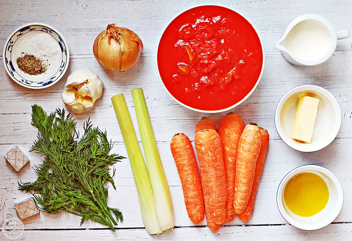 FabFood4All's tweet photo. Looking for a comforting meal? My Tomato, Carrot, and Dill Soup is here to warm your heart! Creamy, garlicky, and absolutely delicious, it's the perfect dish for any occasion. Try it today! 🍅🥕 https://t.co/fkBX3tz0wR #DeliciousSoup #HealthyRecipes #soup #recipeoftheday https://t.co/VNmg1cUNRq