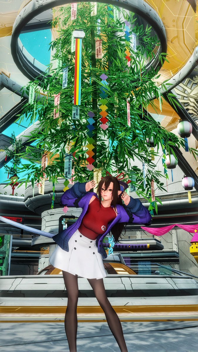 Freyja_Ship4's tweet photo. Visiting the Tanabata tree while trying to finish all the remsining achievements back in base
#PSO2
#PSO2SS
#PSO2NGS
#PSO2NGS_SS 
#メンテの日じゃないけどssを貼 https://t.co/CeZyAz2sOw