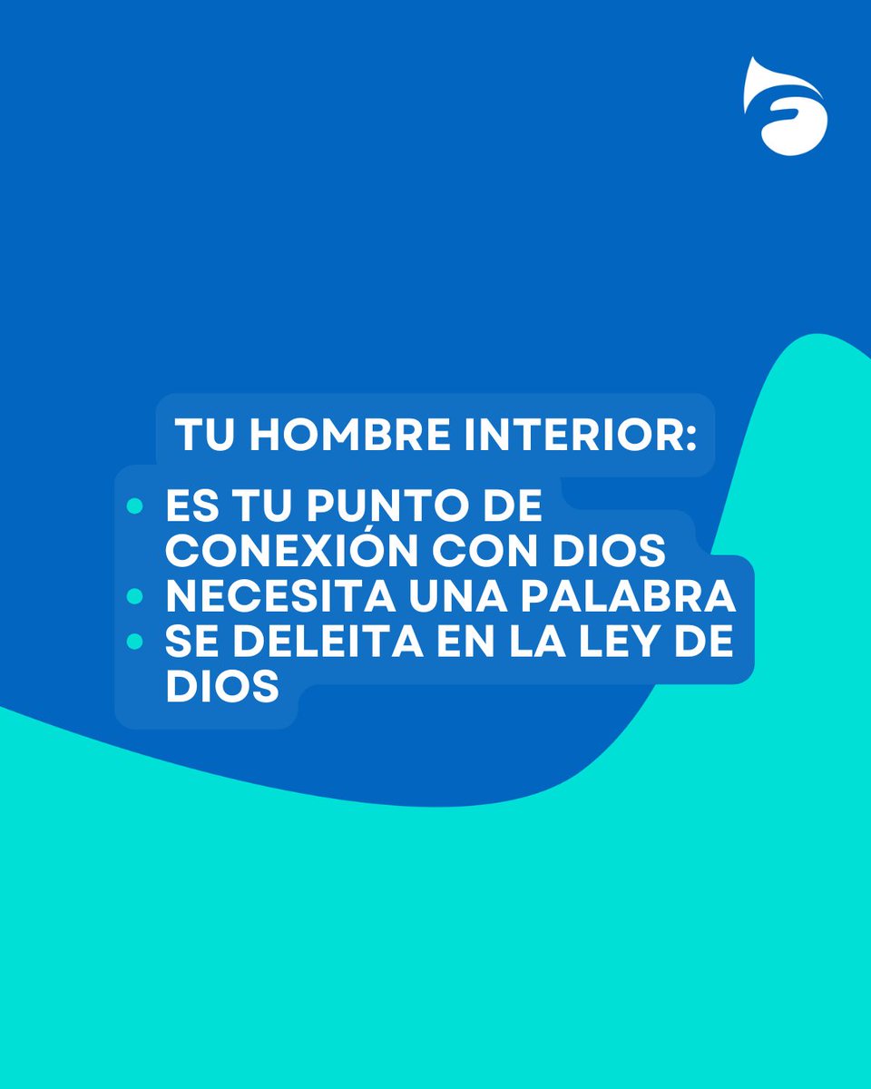 FAVCarolina's tweet photo. Alimenta tu hombre interior con la Palabra de Dios, camina en ella, respira la presencia de Dios... https://t.co/XkQxfdMcTy