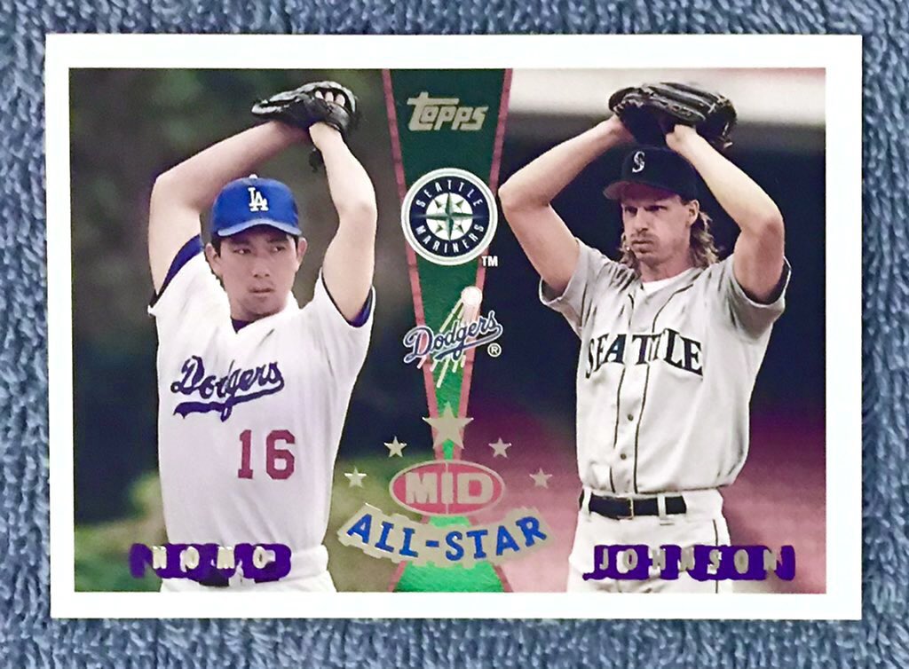 Today in 1995, Dodgers rookie Hideo Nomo becomes the 1st Japanese