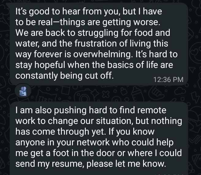 sistertonin's tweet photo. if they get no contributions, they're unable to feed their child.

things are more difficult than we can imagine.

please don't ignore them. https://t.co/z5AE06ansN