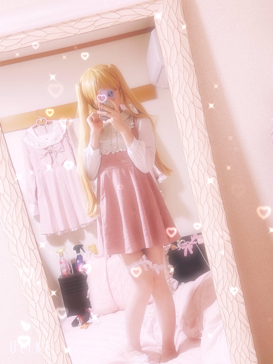 tutu_jso's tweet photo. 何かのアニメとかに出てきそうな少女っぽい感じのミニスカートワンピ✨
#女装 https://t.co/oZg927VsUO