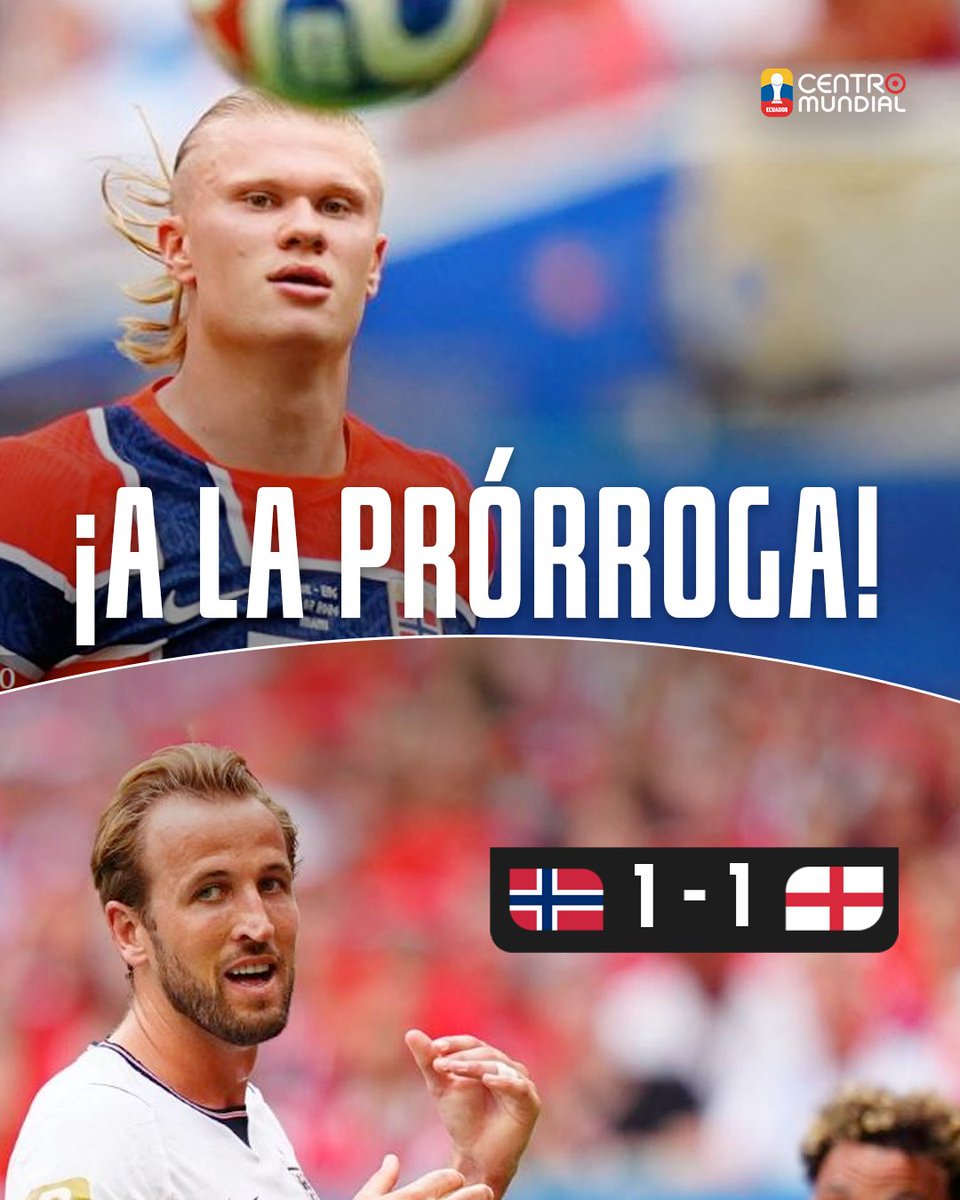 radiocentroec's tweet photo. #CentroMundial | Nos vamos a alargues. Noruega e Inglaterra empataron en los 90 minutos, así que el partido va a la prórroga. https://t.co/AyQMkcYLza
