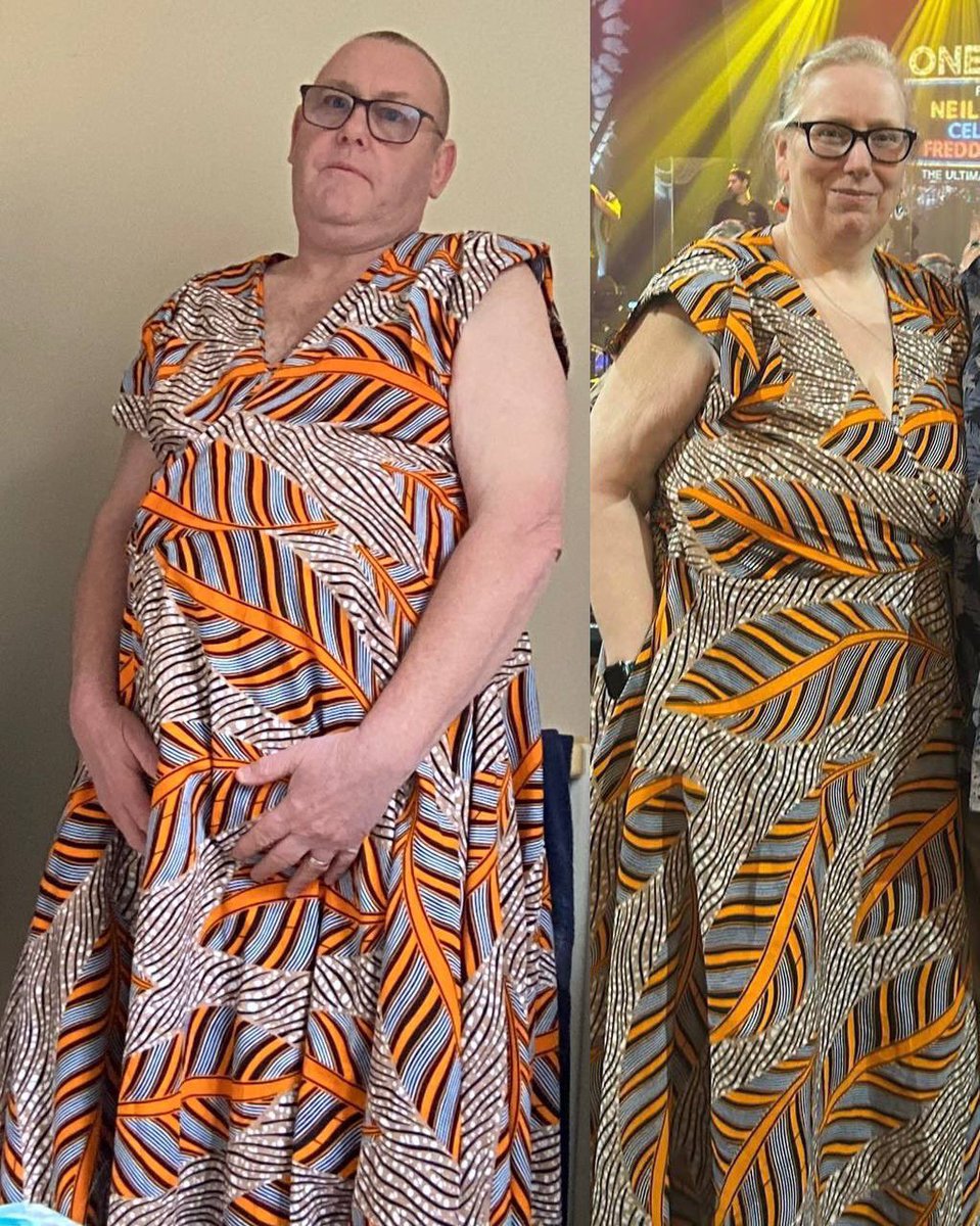 Dommefortheweak's tweet photo. @posyrosie65 stealing his wifes dress 🤣🤣🤣🤣 https://t.co/4htCGiN9i5