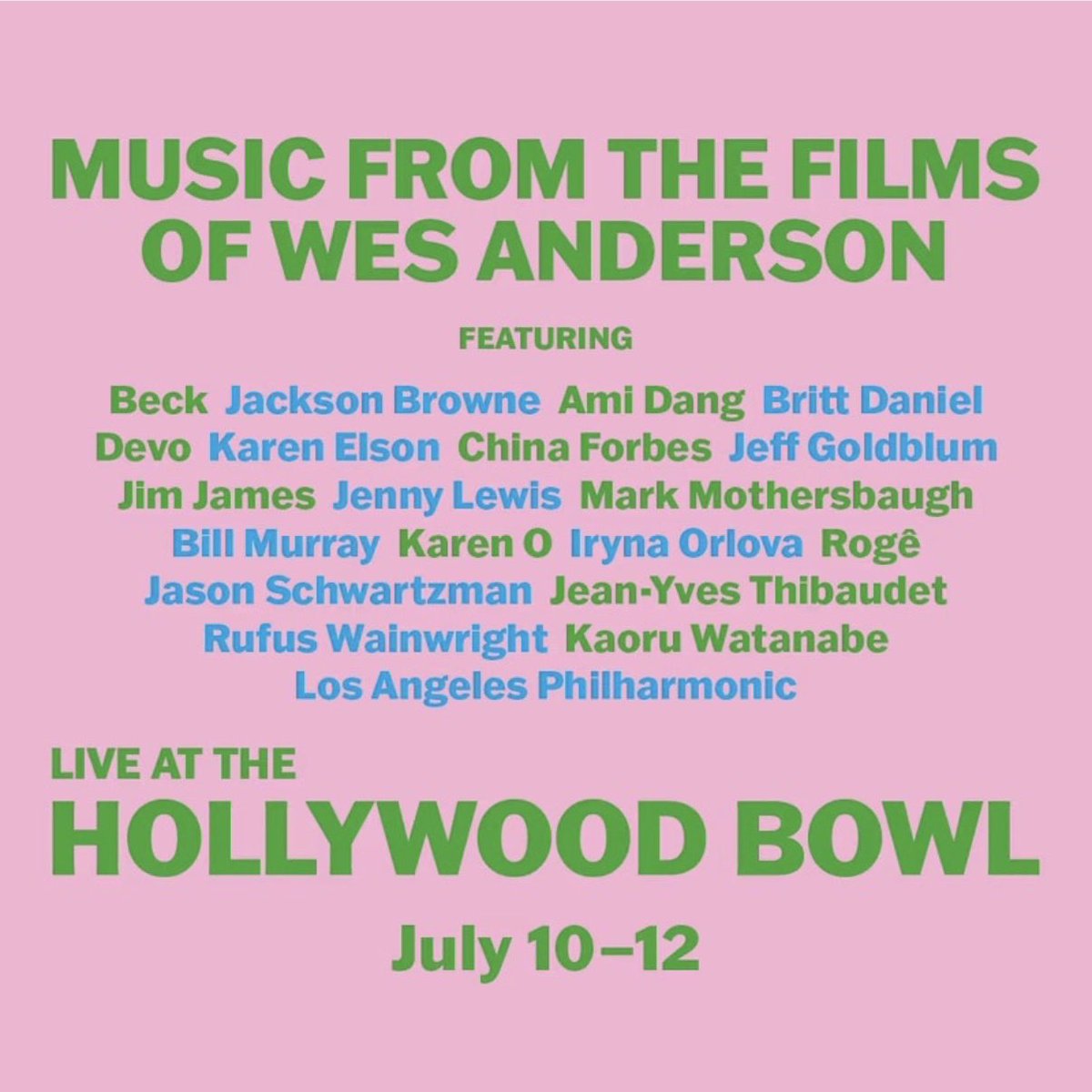 JeffFriedl's tweet photo. What an honor it is to share the stage with so many incredible artists, and pay homage to Wes Anderson! Playing the @HollywoodBowl is always a thrill and I’m looking forward to Night #2… Tonight! 
#DEVO #hollywoodbowl 
@YamahaDrums @ZildjianCompany @remopercussion @vicfirth https://t.co/gbfpHFcB3c