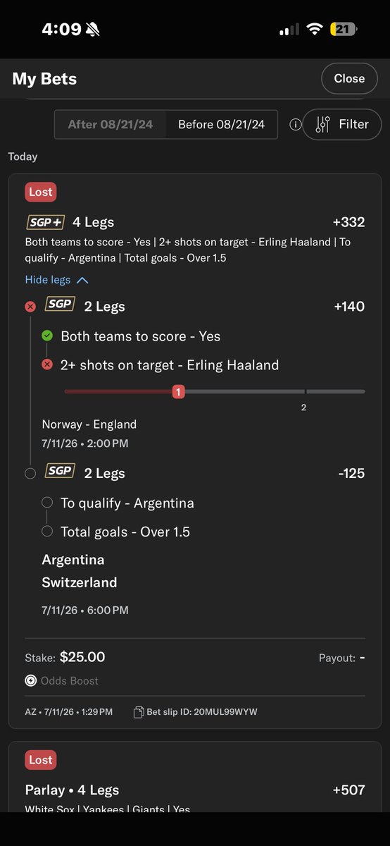 Mr_Folgers's tweet photo. @BetMGM how is two headers saved by the goalie not two SOG by Haaland https://t.co/0FodRW16cZ
