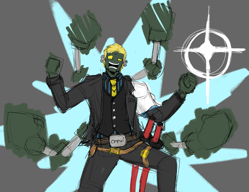 MrCaja_'s tweet photo. silly robo-ky doodle fro  gg Strive :3 I'm gonna main him so hard https://t.co/sD7qnIbG1N