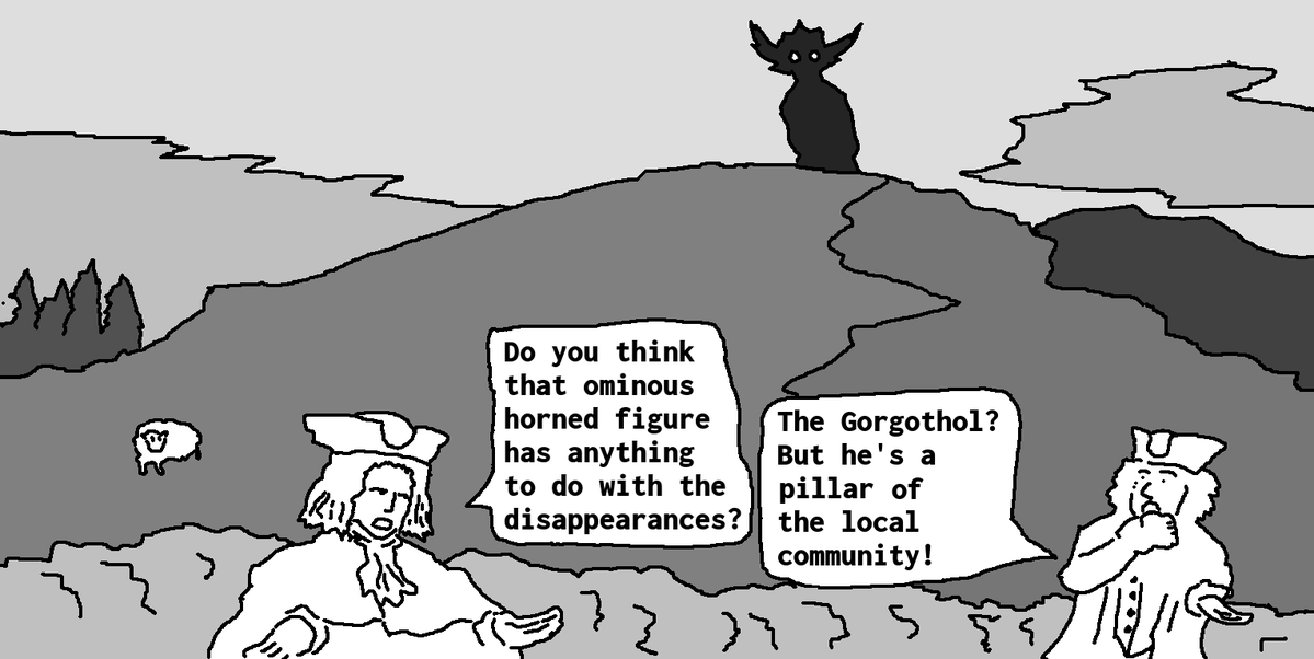 PenseesofPascal's tweet photo. Gothic Comic. 

The Gorgothol. https://t.co/rEPdRQ8N8T