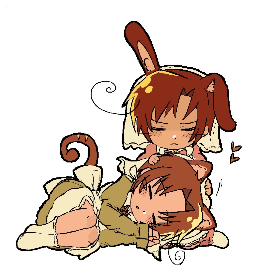 realyfeunicorn's tweet photo. Art i did when i was restricted 😢 . Kitty italy, bunny romano! https://t.co/dwzKkgBlwq