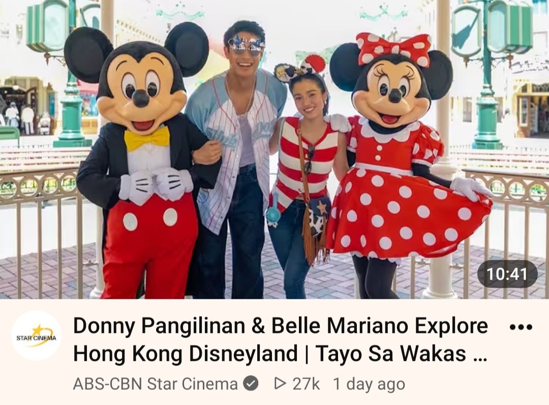 DB_radioOFC's tweet photo. 🔴 Donny Pangilinan &amp; Belle Mariano Explore Hong Kong Disneyland | Tayo Sa Wakas Vlog 

▶️: https://t.co/74qY3edwlo

#DonBelle #TayoSaWakas https://t.co/LS3PAxpxAm