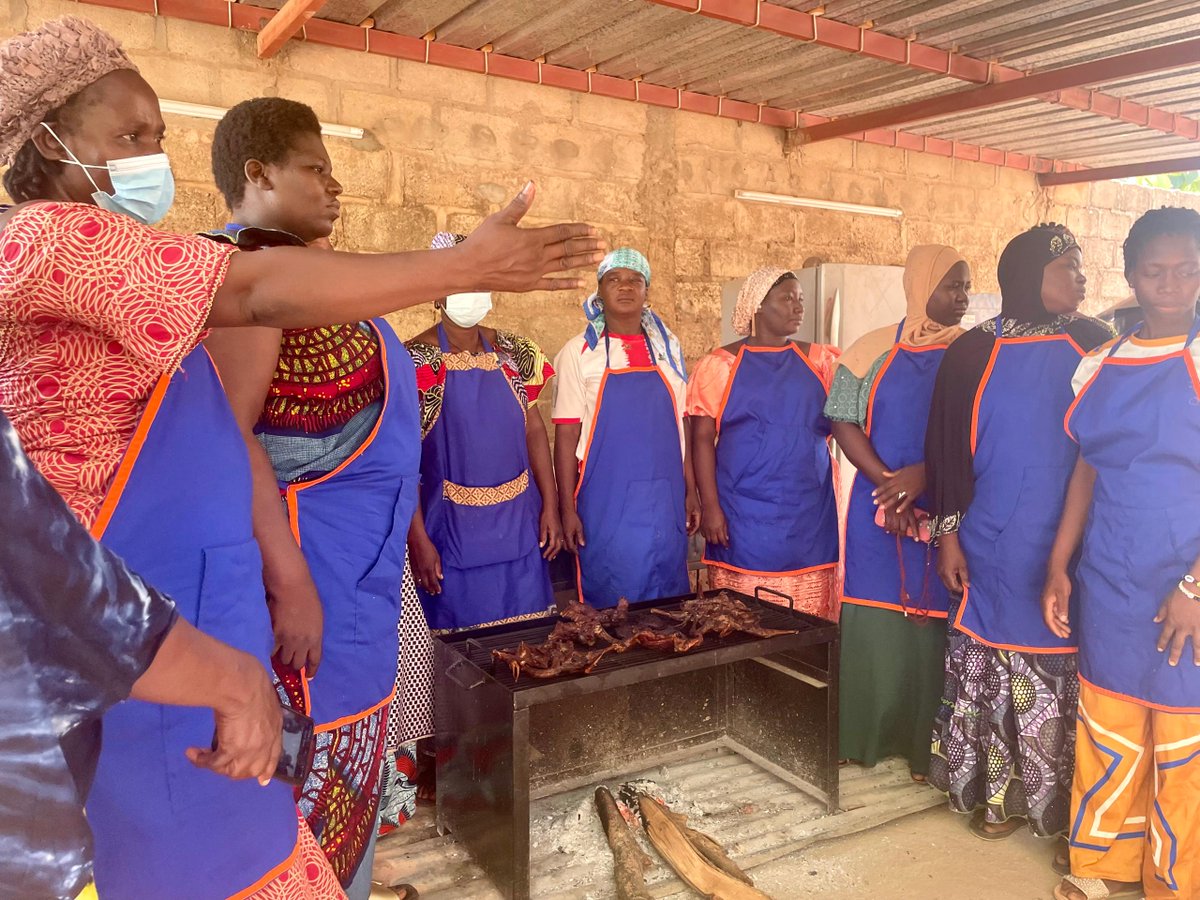 OngAsmade's tweet photo. Du 8 juin au 11 juillet 2026, l’ONG ASMADE a formé 120 femmes et jeunes à Saaba aux techniques améliorées de fumage du poisson, de la viande et de la volaille. Une initiative menée avec #MANOSUNIDAS pour renforcer leur autonomie économique. #FormationProfessionnelle #Saaba https://t.co/sz5tCOl2lc