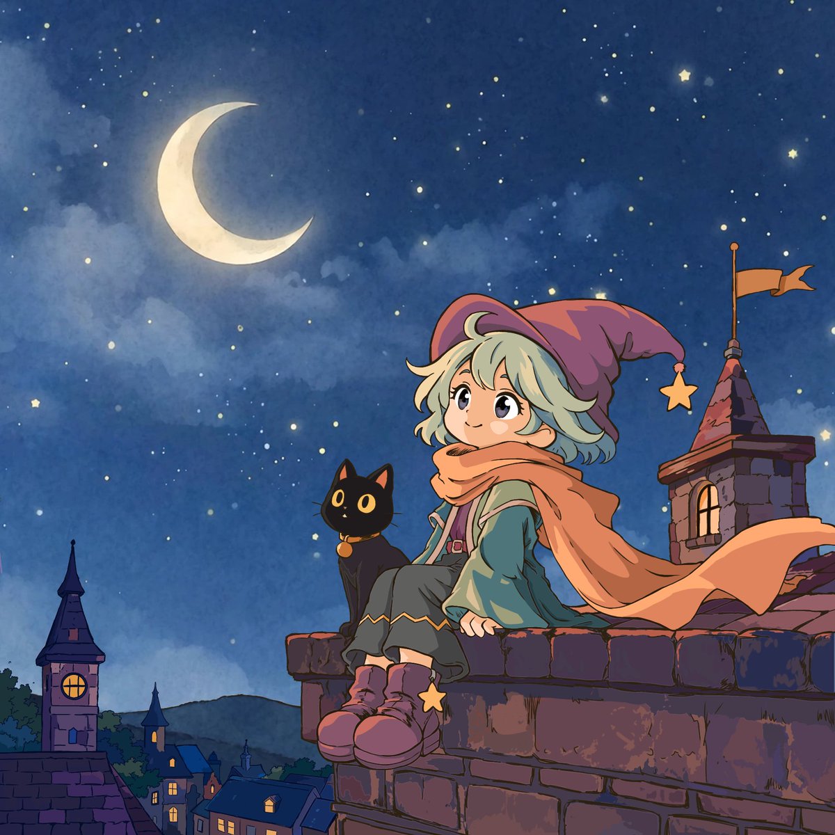 Brigitt01622953's tweet photo. @clipstudioofficial 
I love the moon :)
App: IbisPaint X
#cspcontest48 https://t.co/SNYXdsFoxb