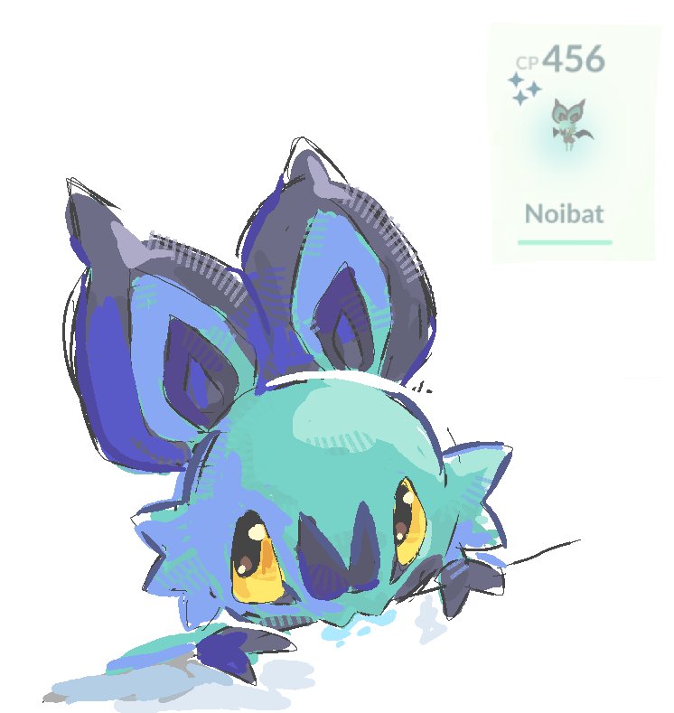 _cheese_chalk's tweet photo. Decided to start with Noibat! Thought it would look cute if it was a bit hungry🥹 https://t.co/GIELzRK2r5