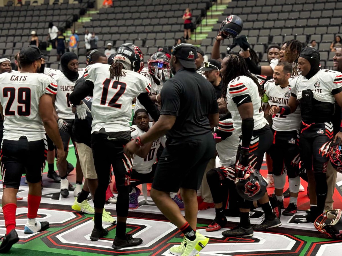 ShadySportsNet's tweet photo. @ImRafiki was also on site for the AAL2 Championship game when @peachstatecats defeated @SteelCitystamp 44-12.
#AAL2 #ArenaFootball
#Championship https://t.co/z93L9LBsKf